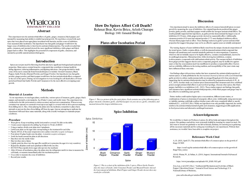 Spices Affecting Yeast Cell Death